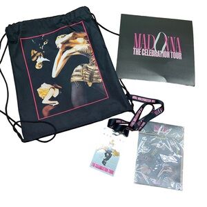Madonna The Celebration Tour 2024 VIP Backpack Merchandise Stickers Lantern